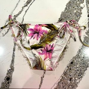 Shade & Shore Floral Ruched Bikini Bottoms